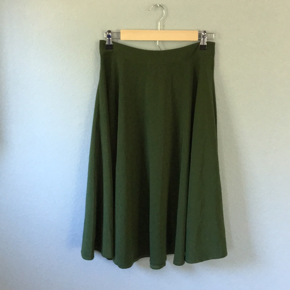 Grass Green Full Skirt